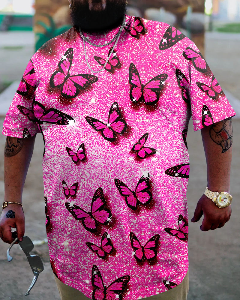 Big & Tall Pink Streetwear Jeans for big men