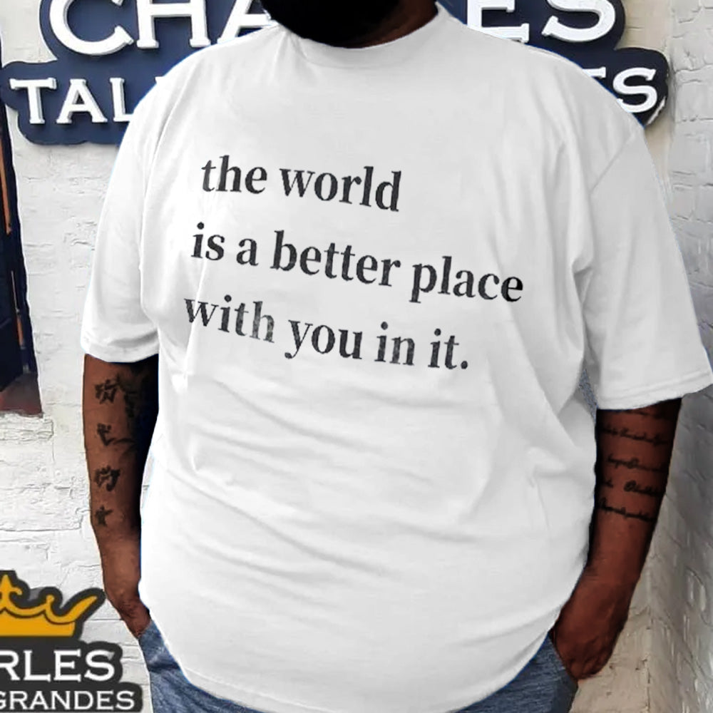 Big & Tall Graphic T-Shirt for big men