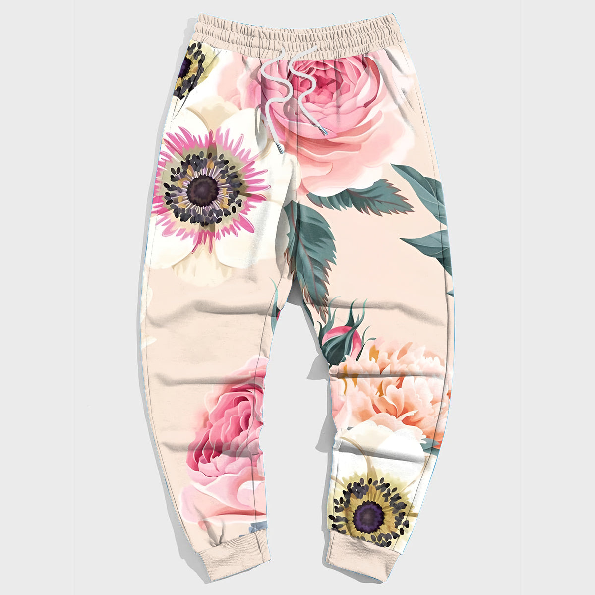 Big & Tall Pink Floral Pants for big men