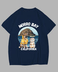 Big & Tall Blue Navy Hawaiian T-Shirt for big men