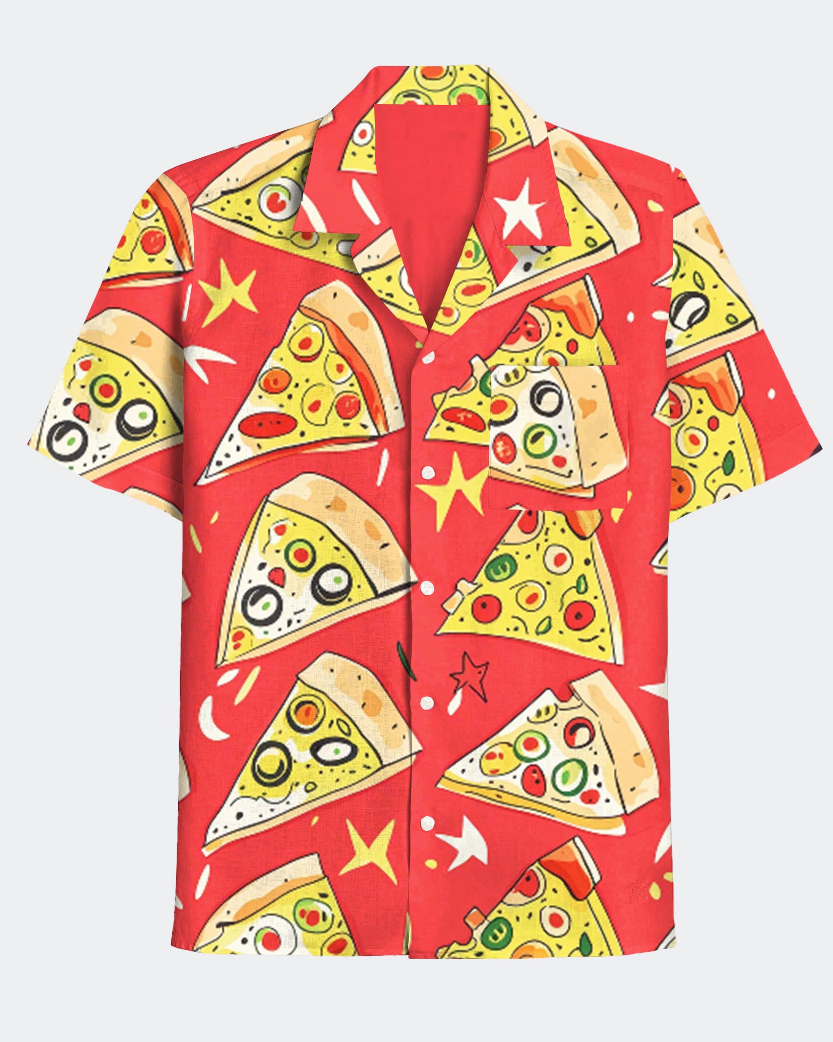 Big & Tall Hawaiian Graphic Short Sleeve Shirt for big men view 2