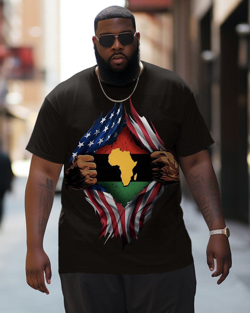 Big & Tall Black T-Shirt for big men
