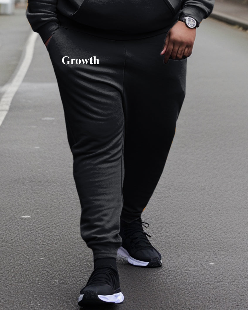 Big & Tall Graphic Hoodie Sweatpants Set for big men view 3