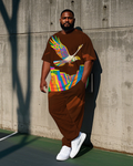 Big & Tall Streetwear T-Shirt Pants Set for big men view 1
