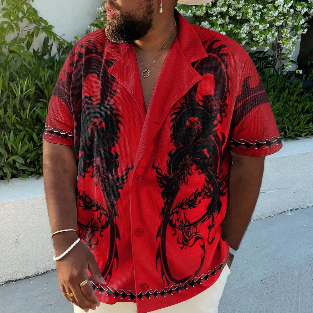 Big & Tall Vintage Short Sleeve Shirt for big men view 2