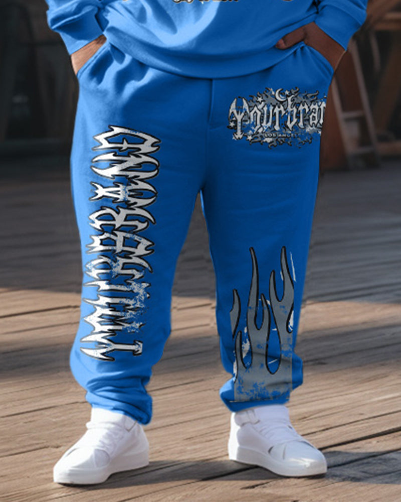 Big & Tall Streetwear Two-piece Set for big men view 3