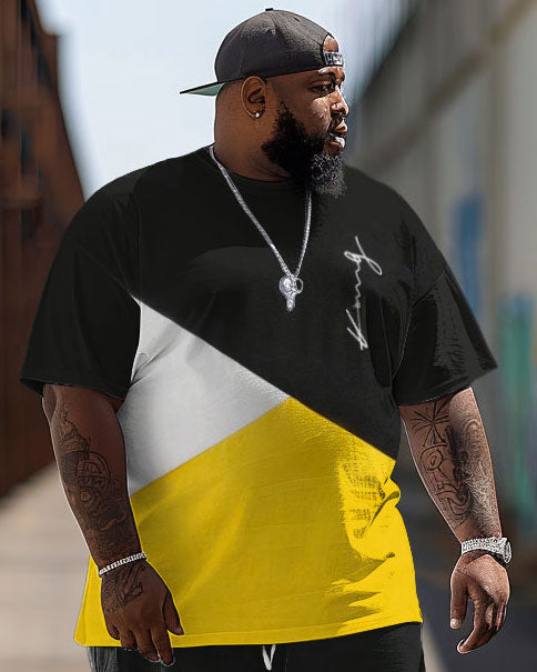Big & Tall Streetwear Two-piece Set for big men view 2