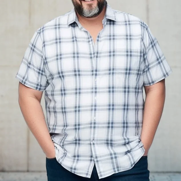 Big & Tall Hawaiian Short Sleeve Shirt for big men