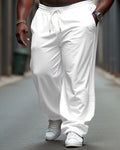 Big & Tall Cotton Solid Color Jogging Pants for men view 1