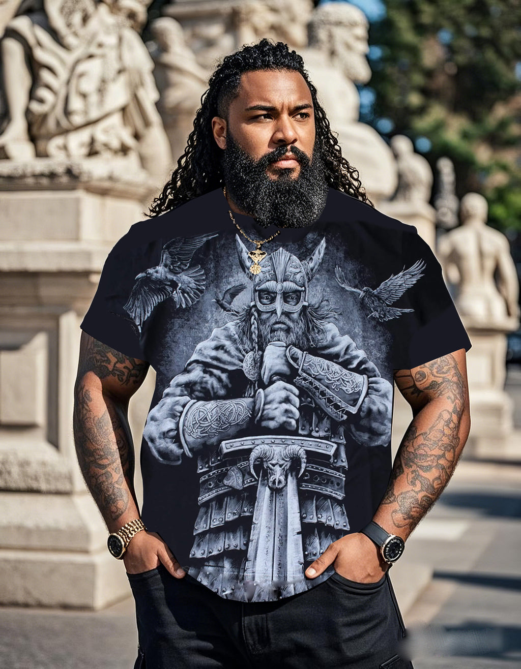 Big & Tall Graphic T-Shirt for big men view 1