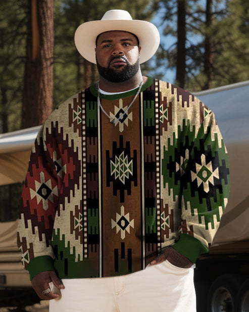 Big & Tall Western Colorblock Men's Clothing for big men