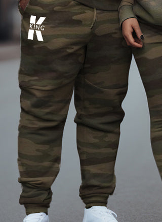 Big & Tall Graphic Graffiti Camouflage Hoodie for big men view 13