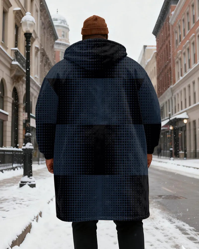 Big & Tall Geometric Streetwear Vintage Hoodie for big men view 7