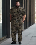 Big & Tall Graphic Camouflage Jeans for big men view 1