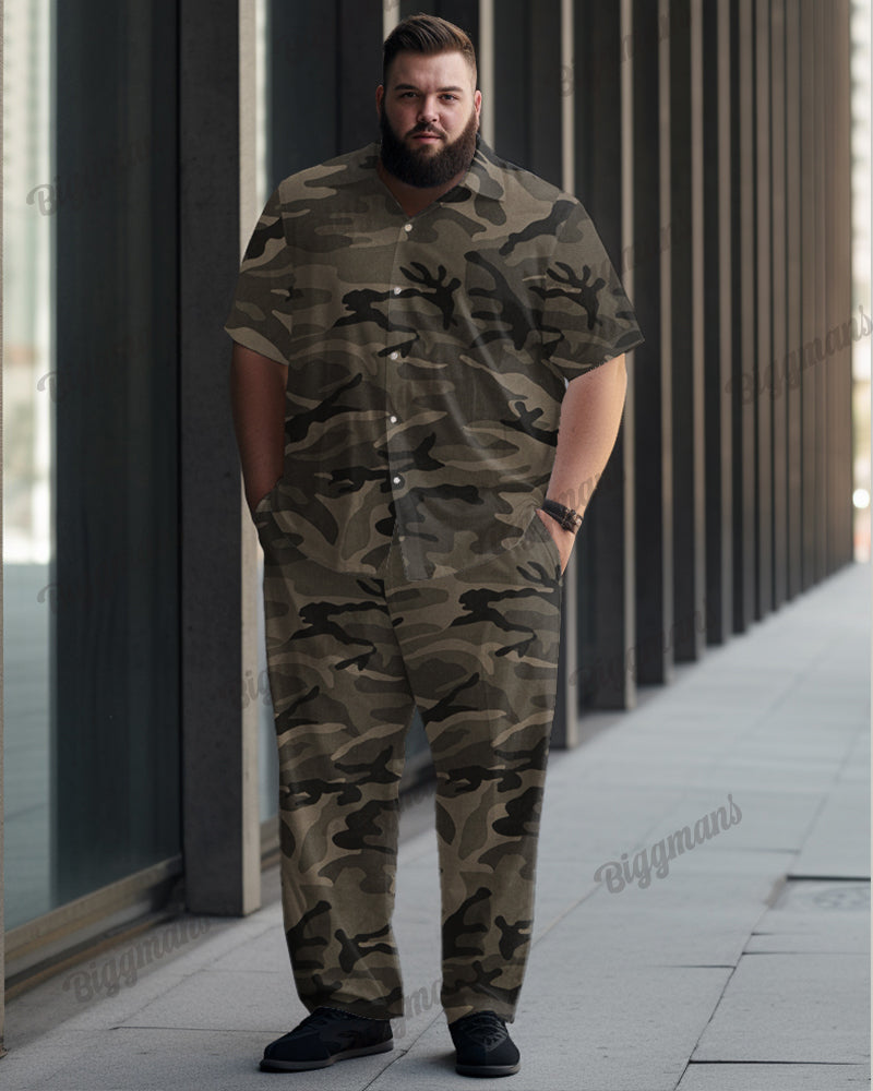 Big & Tall Graphic Camouflage Jeans for big men view 1