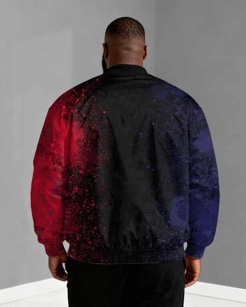 Big & Tall Gradient Graphic Splash Ink Men's Clothing for big men view 2