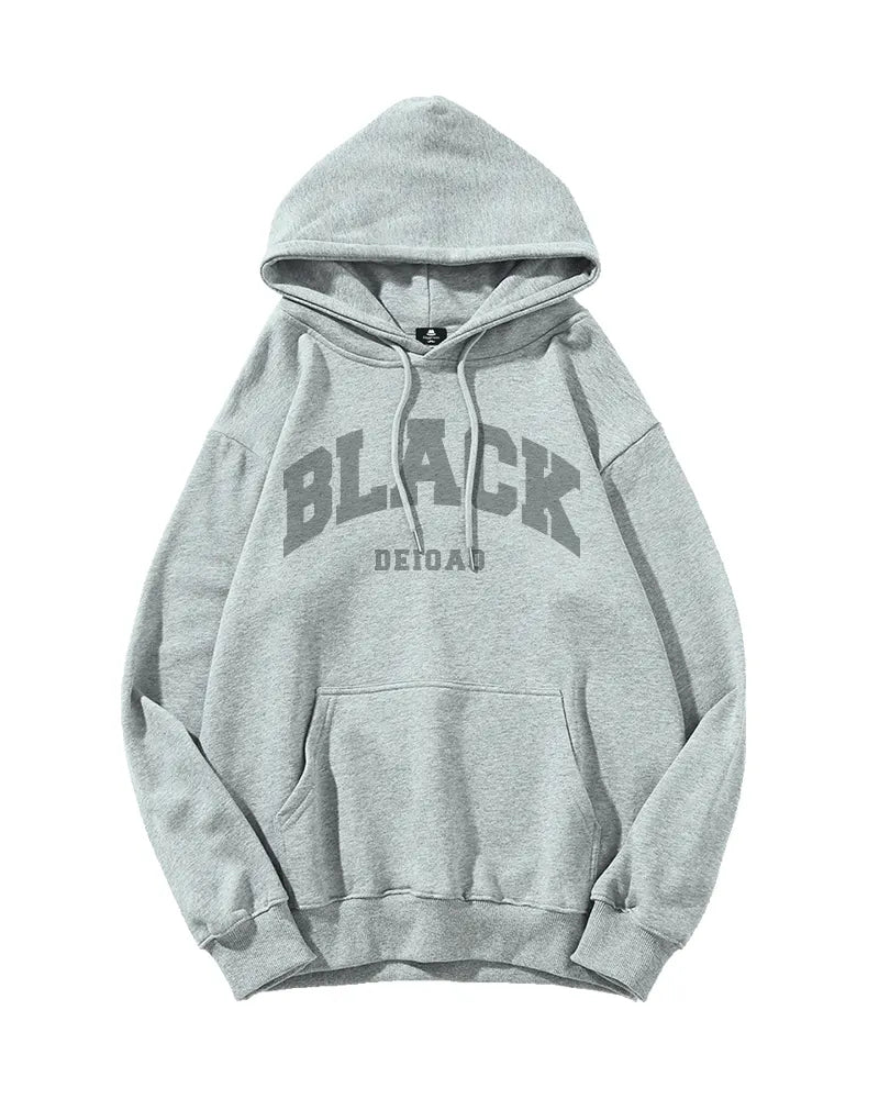 Big & Tall Black Graphic Hoodie for big men view 16