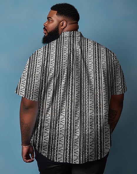 Big & Tall Hawaiian Vintage Short Sleeve Shirt for big men view 4