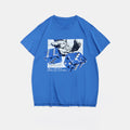 Big & Tall Blue Streetwear T-Shirt for big men view 2