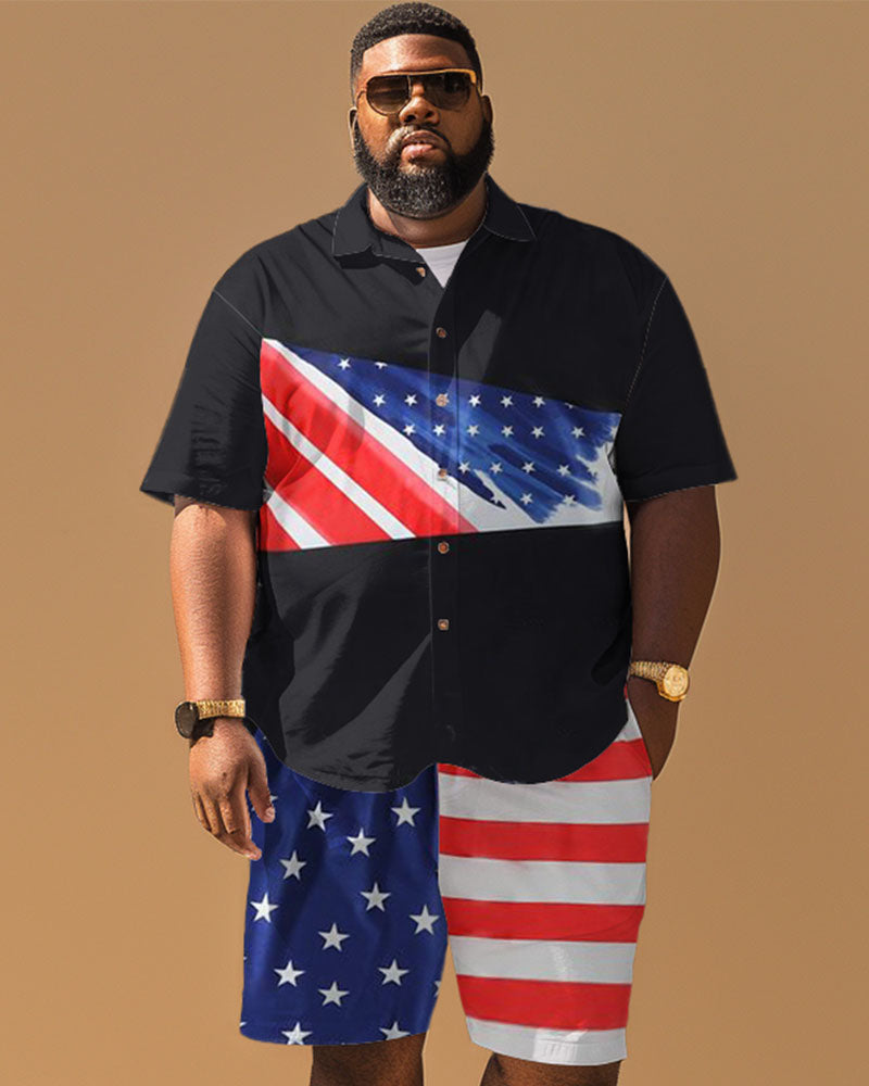Big & Tall Patchwork Jeans for big men view 1