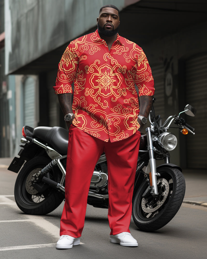 Big & Tall Vintage Two-piece Set for big men view 1