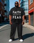 Big & Tall Graphic T-Shirt Pants Set for big men view 1