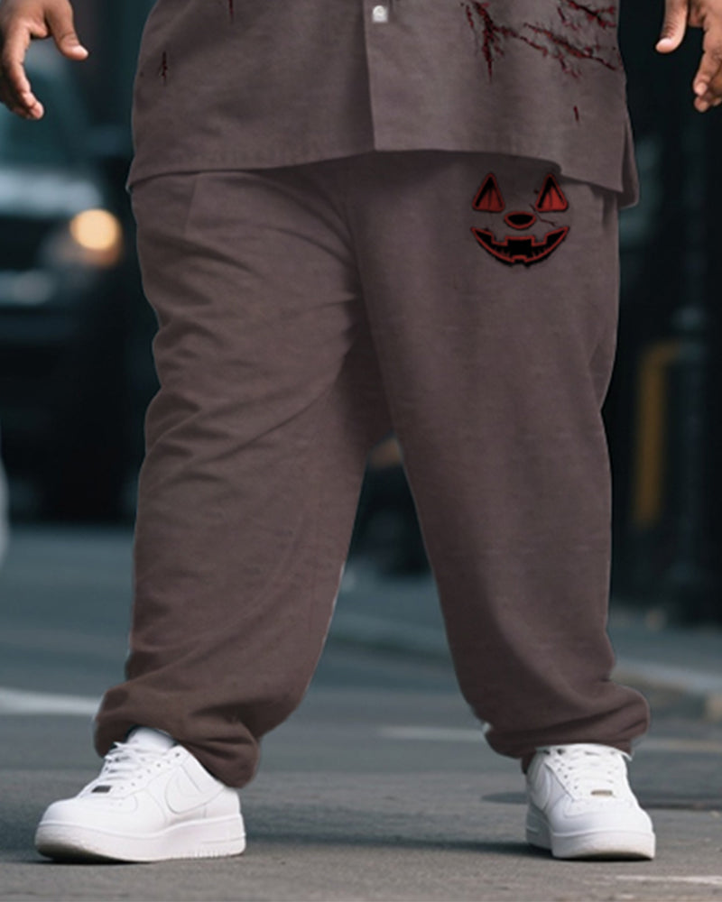 Big & Tall Graphic T-Shirt Pants Set for big men view 3