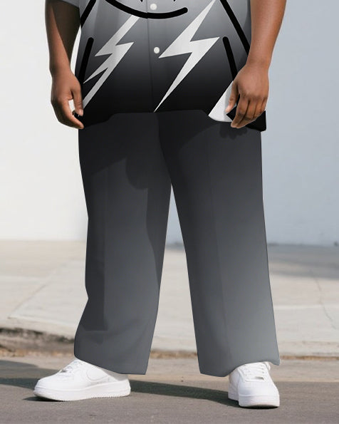 Big & Tall Gradient T-Shirt Pants Set for big men view 3