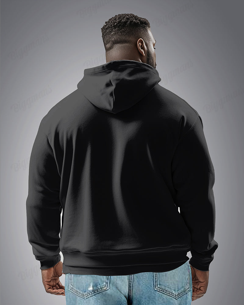 Big & Tall Athletic Streetwear Hoodie Sweatpants Set for big men view 2