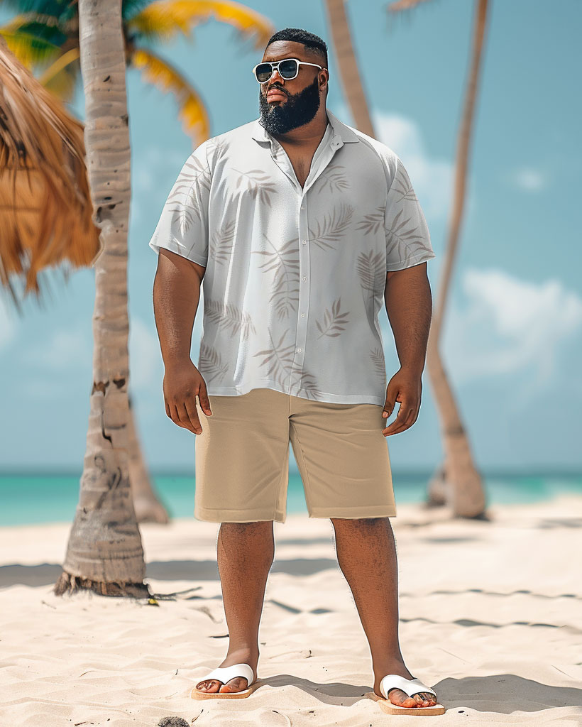 Big & Tall Hawaiian Graphic Jeans for big men view 2