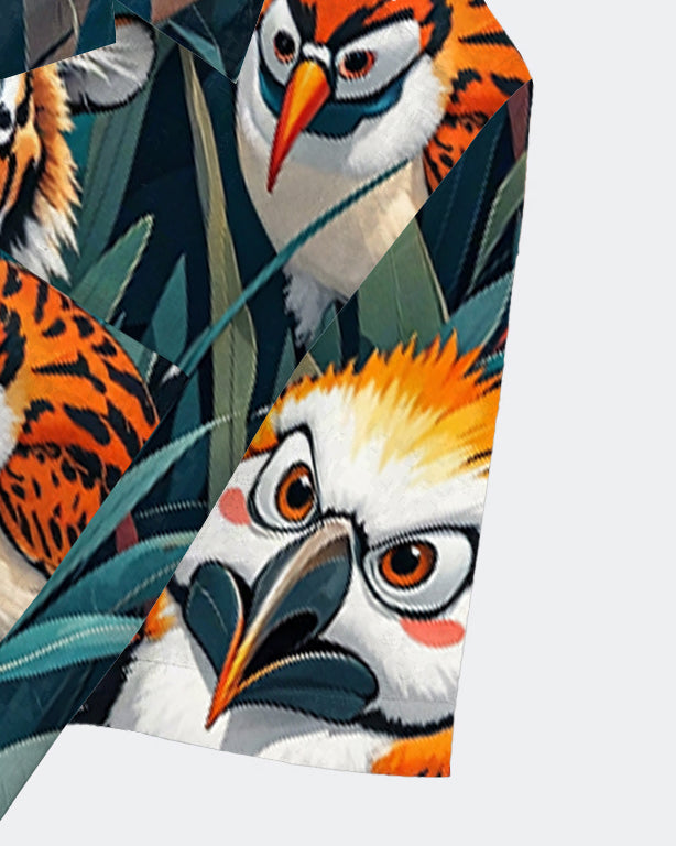 Big & Tall Hawaiian Graphic Short Sleeve Shirt for big men view 5
