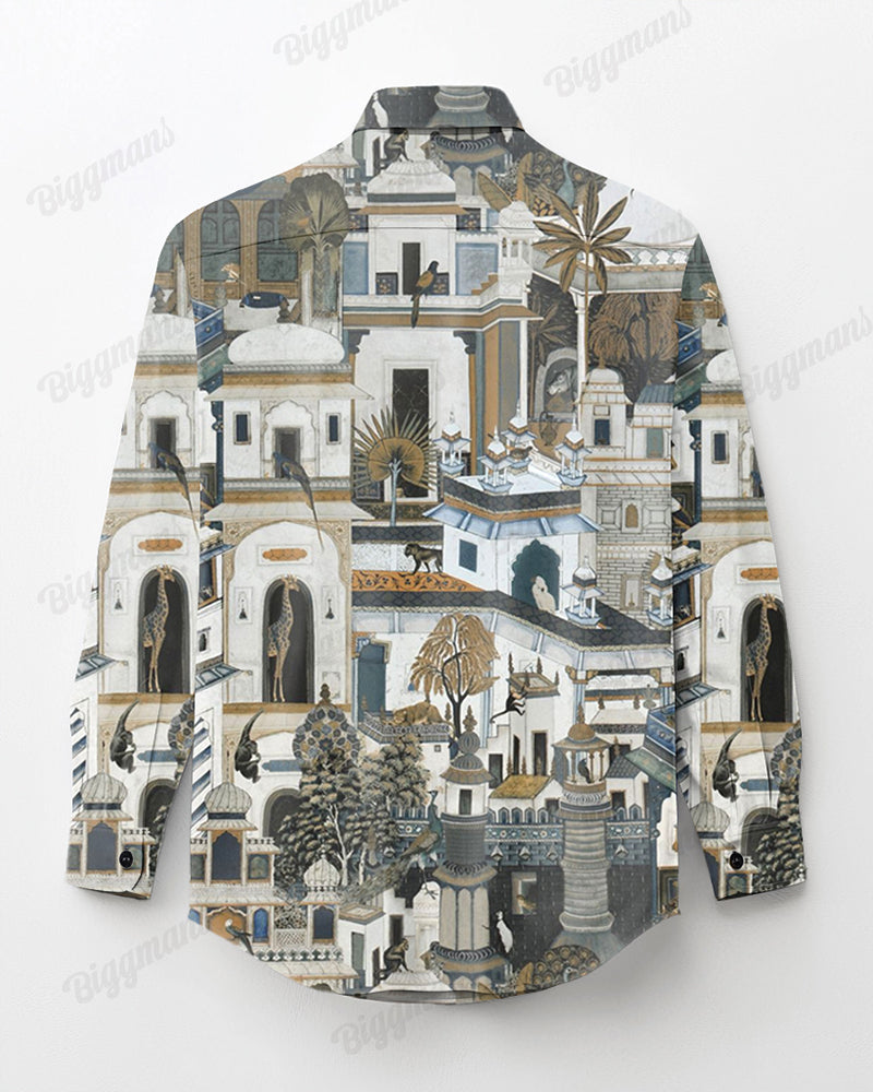 Big & Tall Streetwear Long Sleeve Shirt for big men view 9