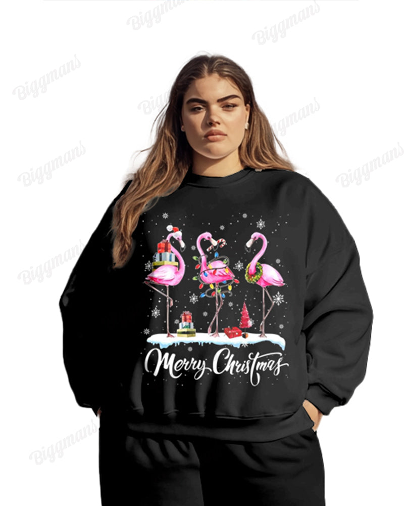 Big & Tall Graphic Hoodie Sweatpants Set for big men view 2