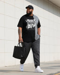 Big & Tall Streetwear Two-piece Set for big men view 1