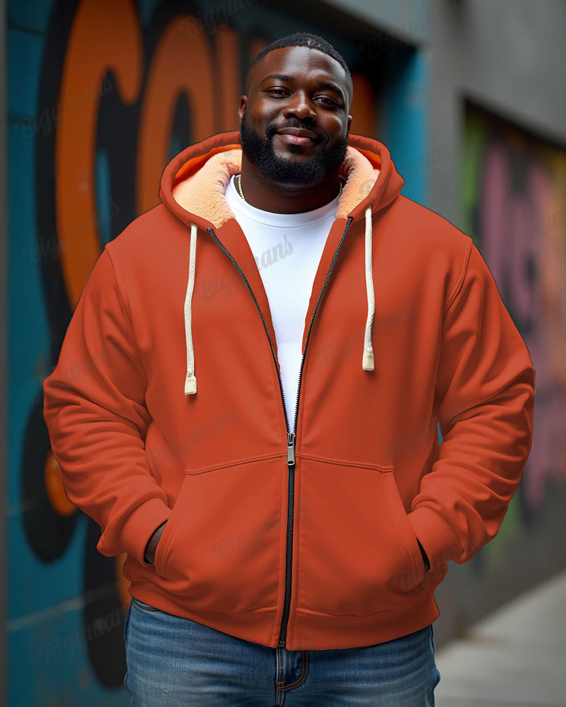 Big & Tall Solid Color Hoodie for big men view 6
