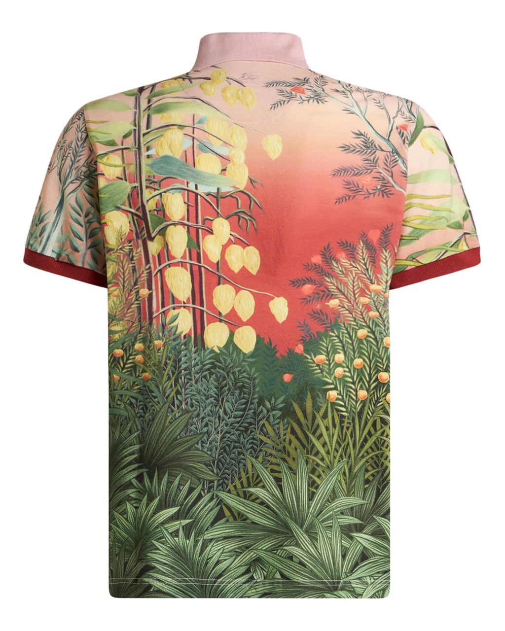 Big & Tall Graphic Floral Short Sleeve Shirt for big men view 2