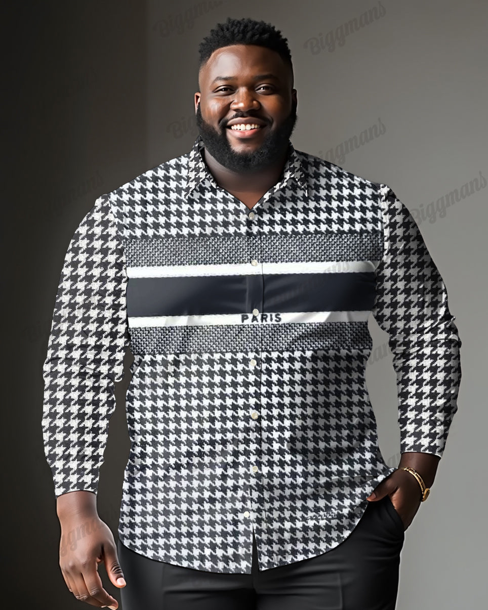 Big & Tall Striped Jeans for big men view 1