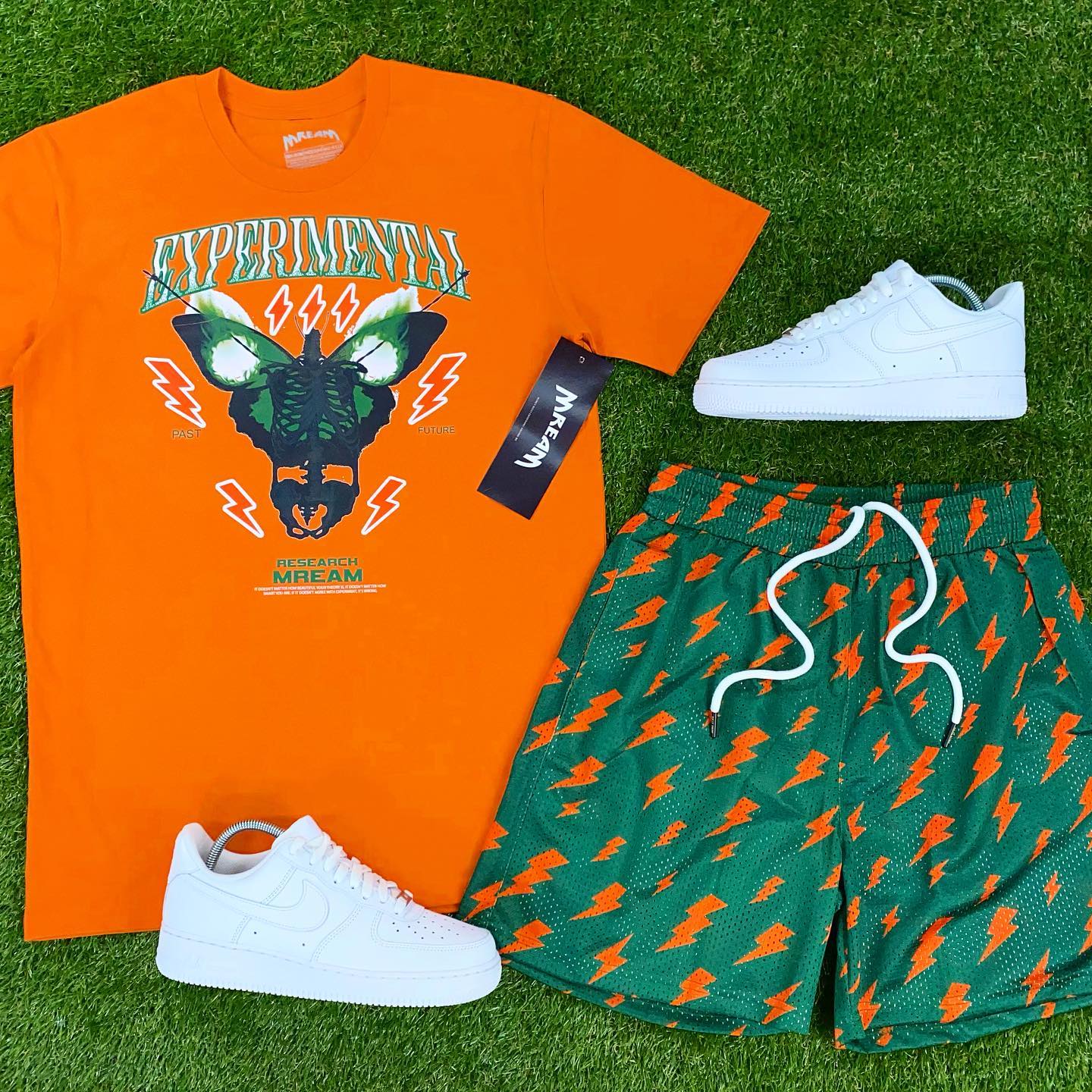 Big & Tall Graphic T-Shirt Shorts Set for big men view 3