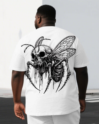 Big & Tall Graphic Skull Two-piece Set for big men view 2