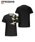 Big & Tall Black Graphic T-Shirt for big men view 3