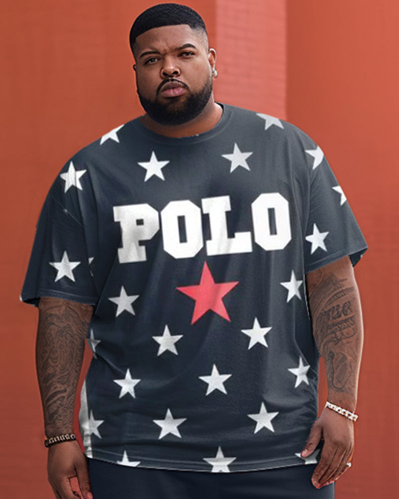 Big & Tall Graphic Two-piece Set for big men view 2