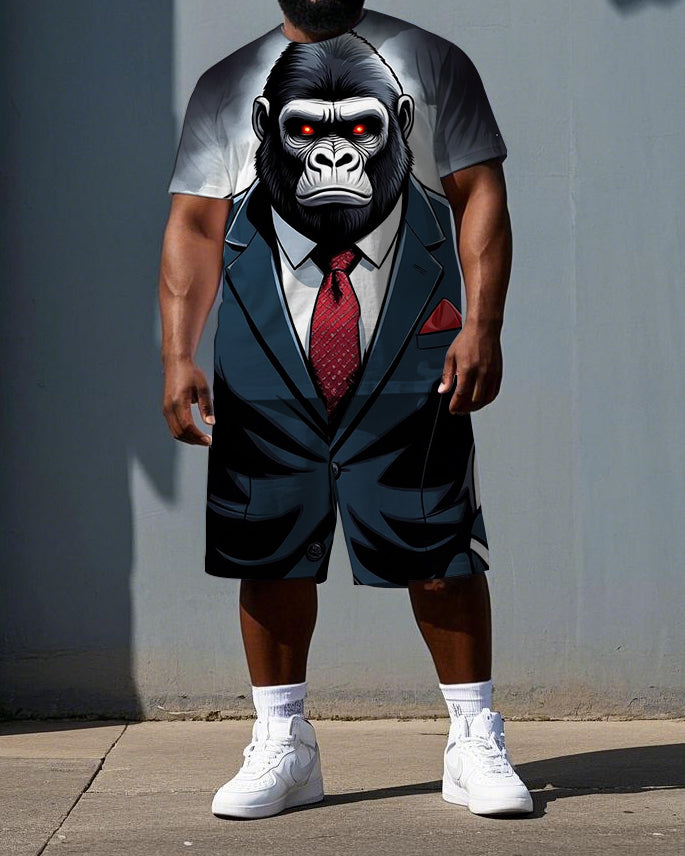 Big & Tall Streetwear Two-piece Set for big men view 1