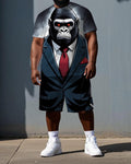 Big & Tall Streetwear Two-piece Set for big men view 1