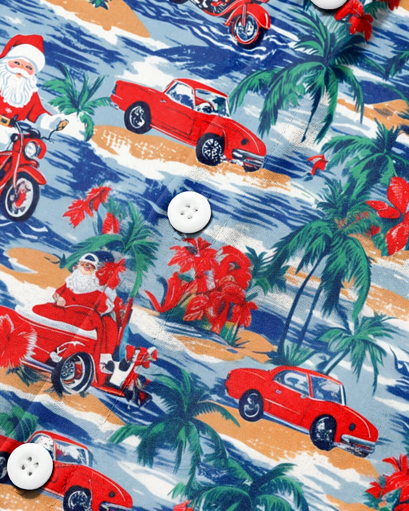 Big & Tall Hawaiian Tropical Long Sleeve Shirt for big men view 5