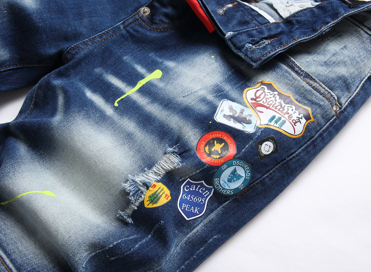 Big & Tall Denim Graphic Graffiti Jeans for big men view 4