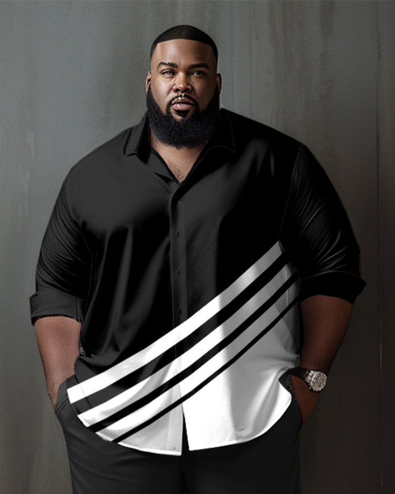 Big & Tall Business Casual Two-piece Set for big men view 2