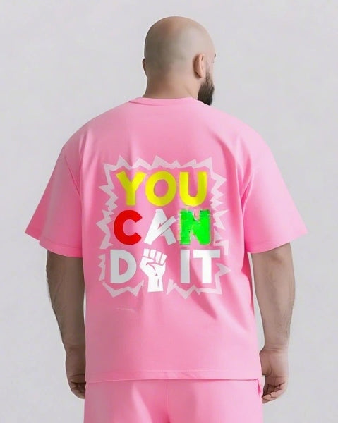 Big & Tall Graphic Streetwear Two-piece Set for big men view 8