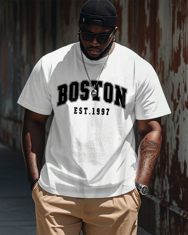 Big & Tall Graphic Streetwear T-Shirt for big men view 1
