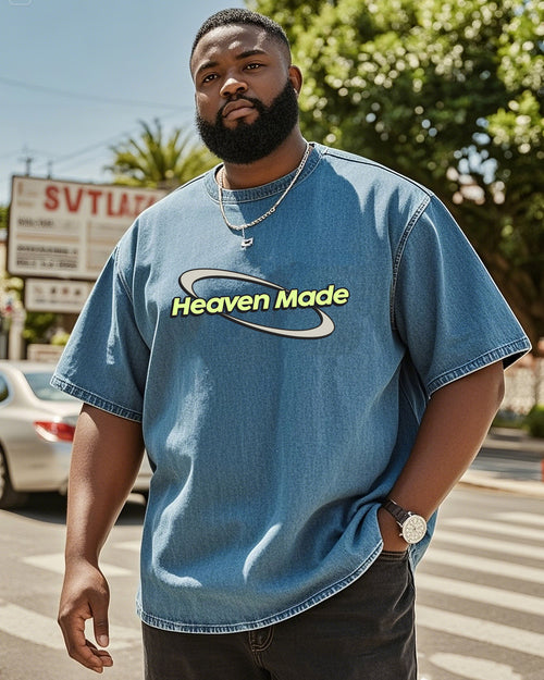 Big & Tall Denim T-Shirt for big men