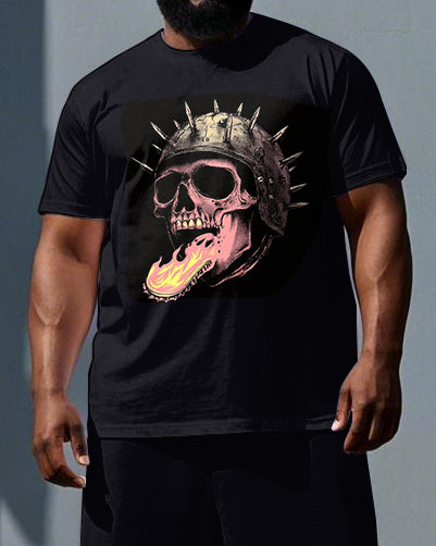 Big & Tall Graphic Skull Two-piece Set for big men view 2